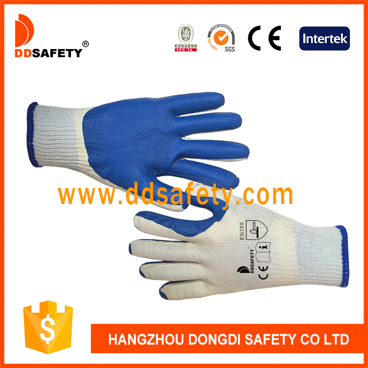 Cotton with blue rubber glove-DCL316